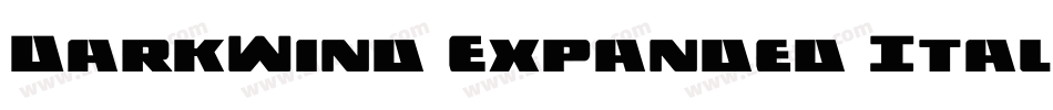 DarkWind Expanded Italic字体转换